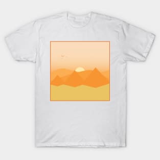 desert view cute illustration T-Shirt